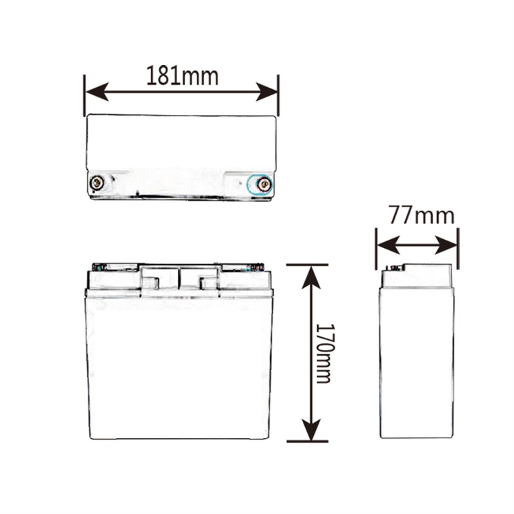 24V/25.6V 12Ah Lithium LiFePO4 Battery Pack