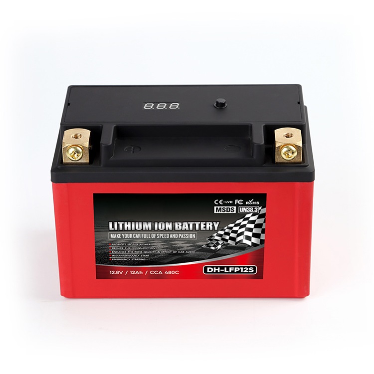 LFP12S 12Ah 12.8V 480CCA LiFePO4 Motorcycle Battery
