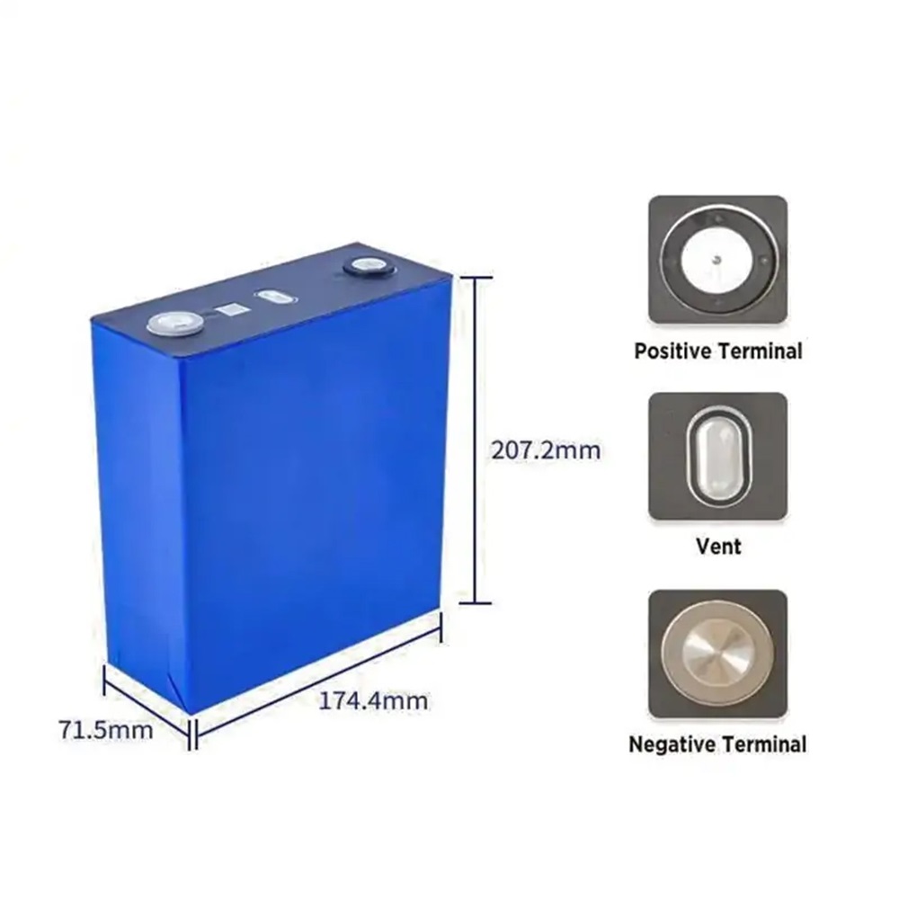 3.2V 280Ah LiFePO4 Prismatic Battery Cell