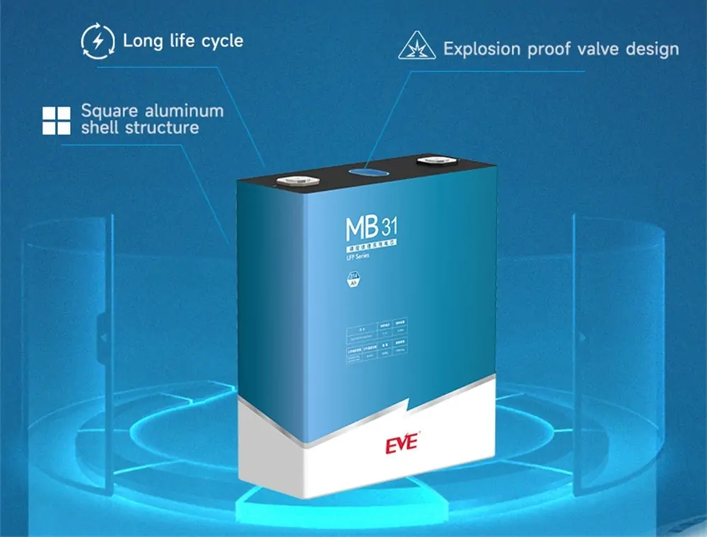 MB31 3.2V 314Ah LiFePO4 Prismatic Battery Cell