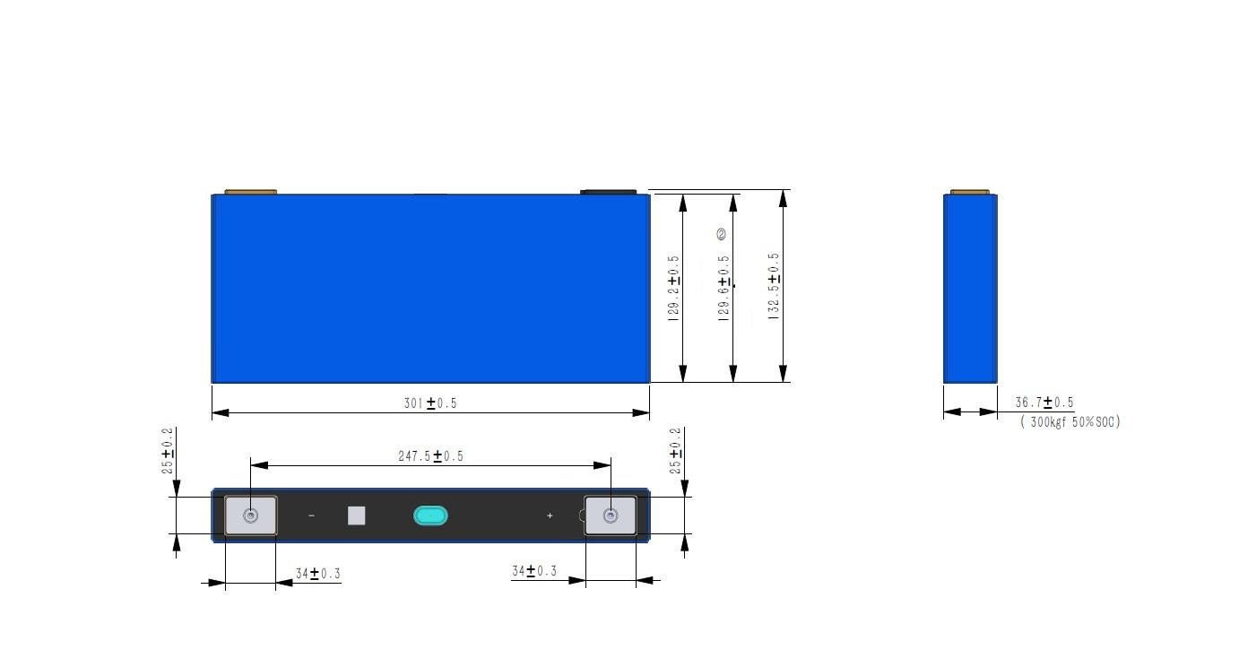 A24-V1.1 Cell Drawing and Dimension