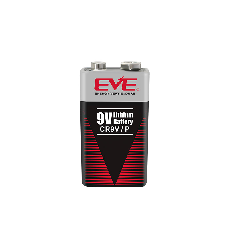 CR9V P 1200mAh Li MnO2 Lithium Polymer Battery 9V Smoke Detector Battery