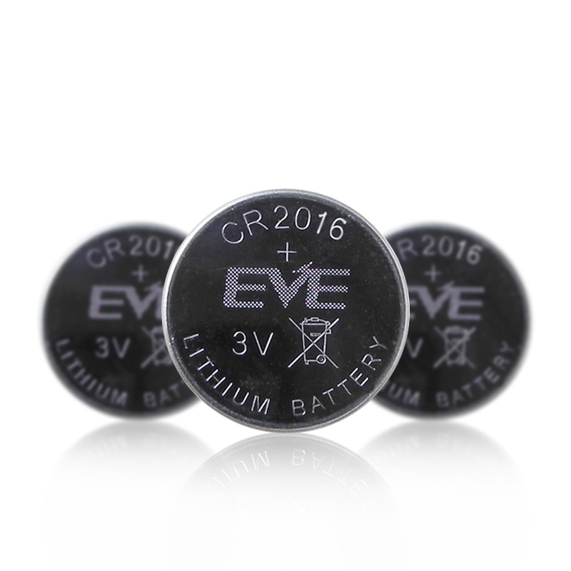 CR2016 3 Volt 80mAh Li ion LiMnO2 Coin Battery​ Cell