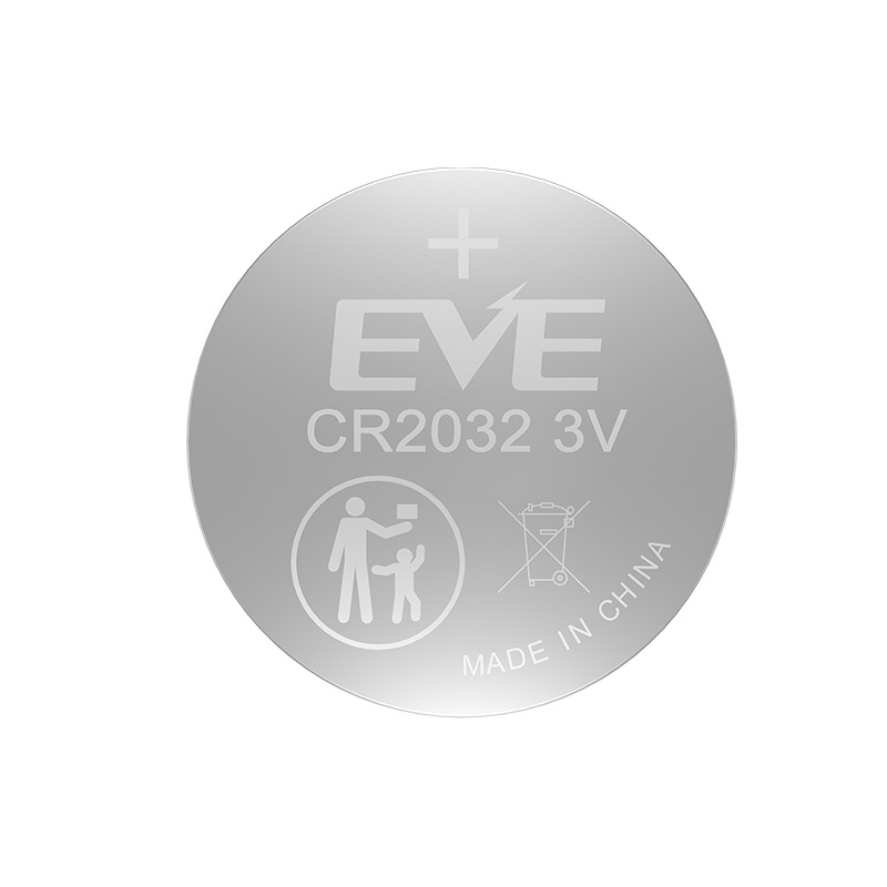 3 V Lithium Battery CR2032 225mAh LiMnO2 Coin Battery Cell