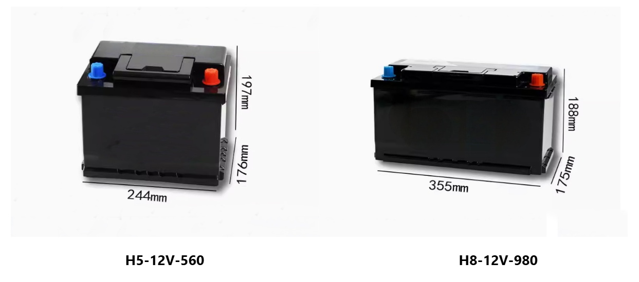 Sodium-ion Start-Stop Battery Dimension
