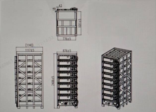 Liquid Cooling Battery Pack Cluster Rack