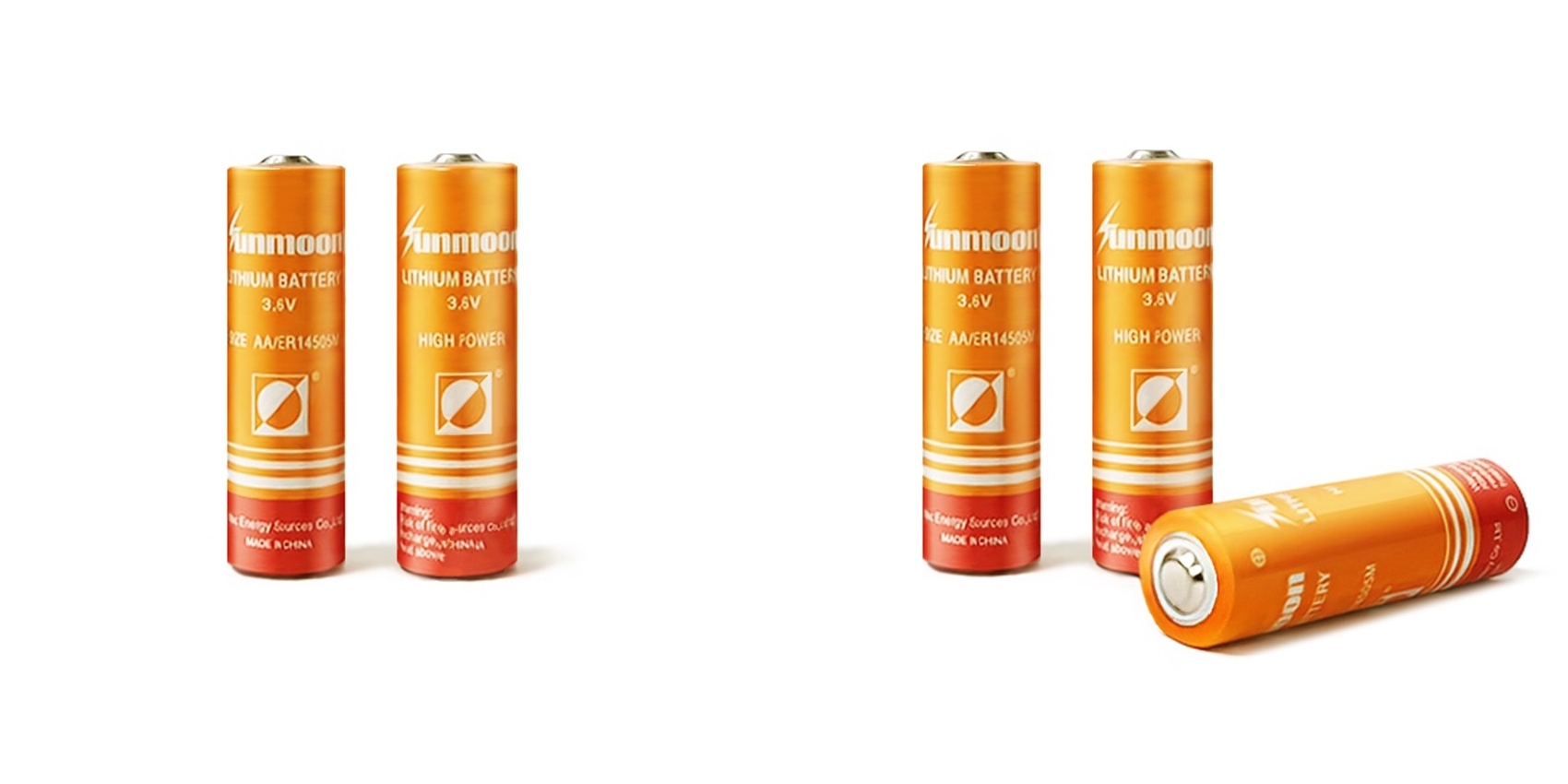 ER14505M 3.6V 2100mAh Spiral Type Li-SOCl2 Non-Rechargeable Lithium Battery